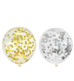 Golden Confetti Balloon